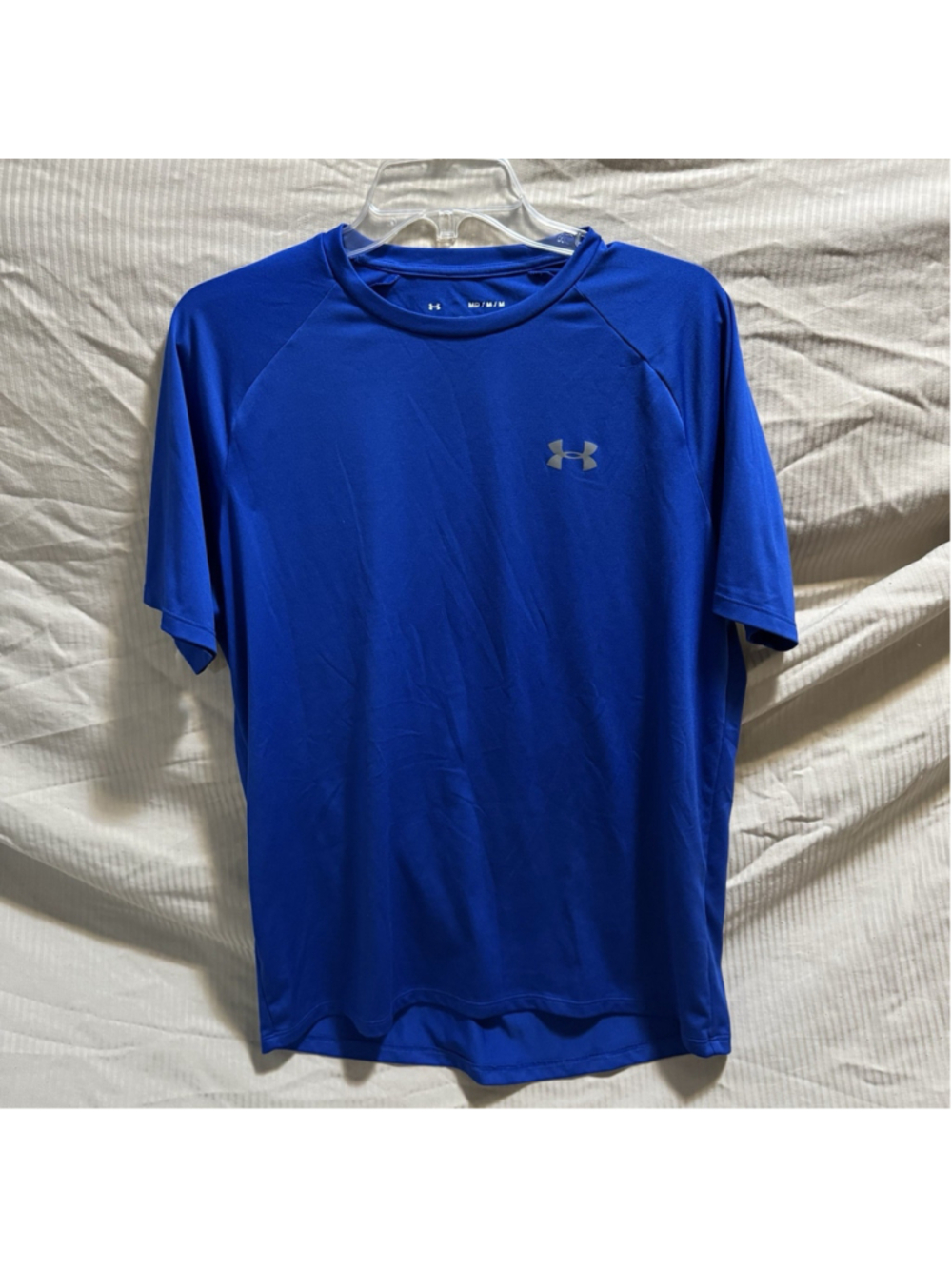 UA Men’s Royal Blue Tech Tee Loose Fit Size Medium Polyester